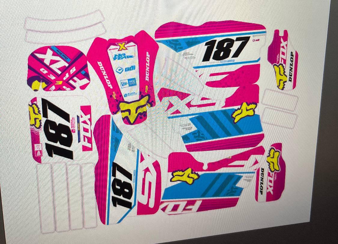 kit grafiche SUZUKI RMX / SMX 1998-2001 - FACTORY