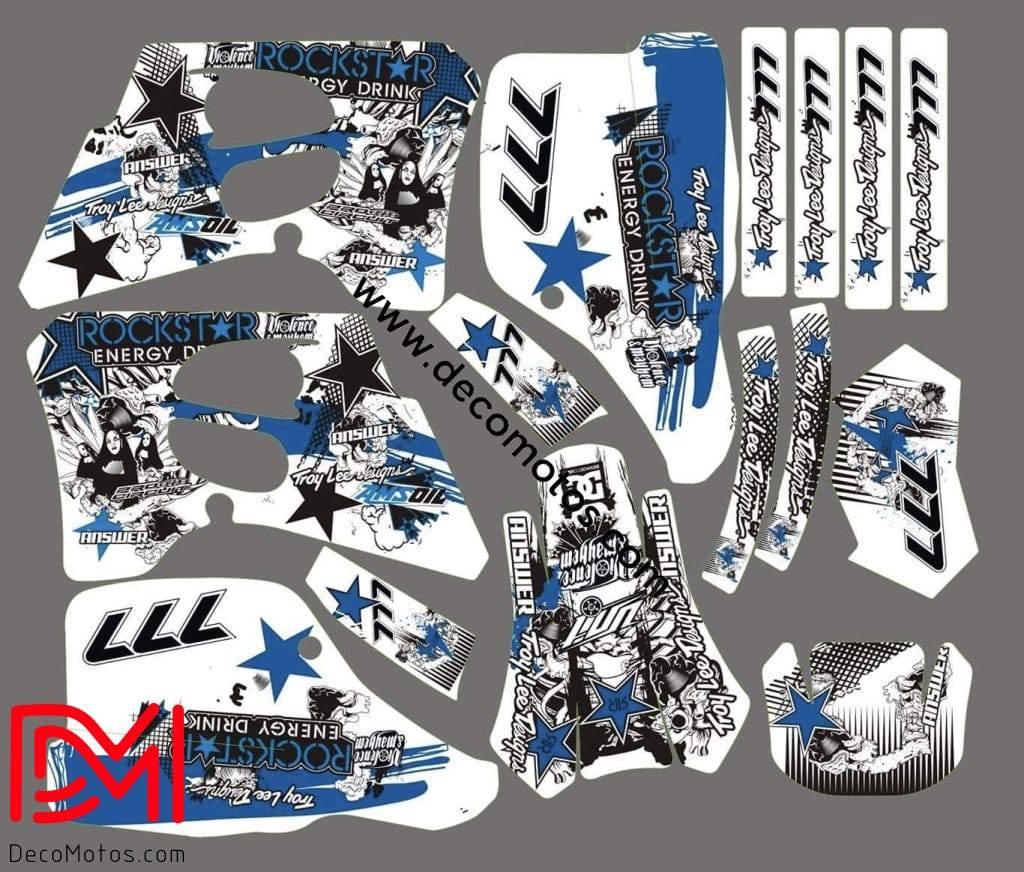 Kit Déco SUZUKI RMX / SMX 1998-2001 - BLUE ROCKSTAR