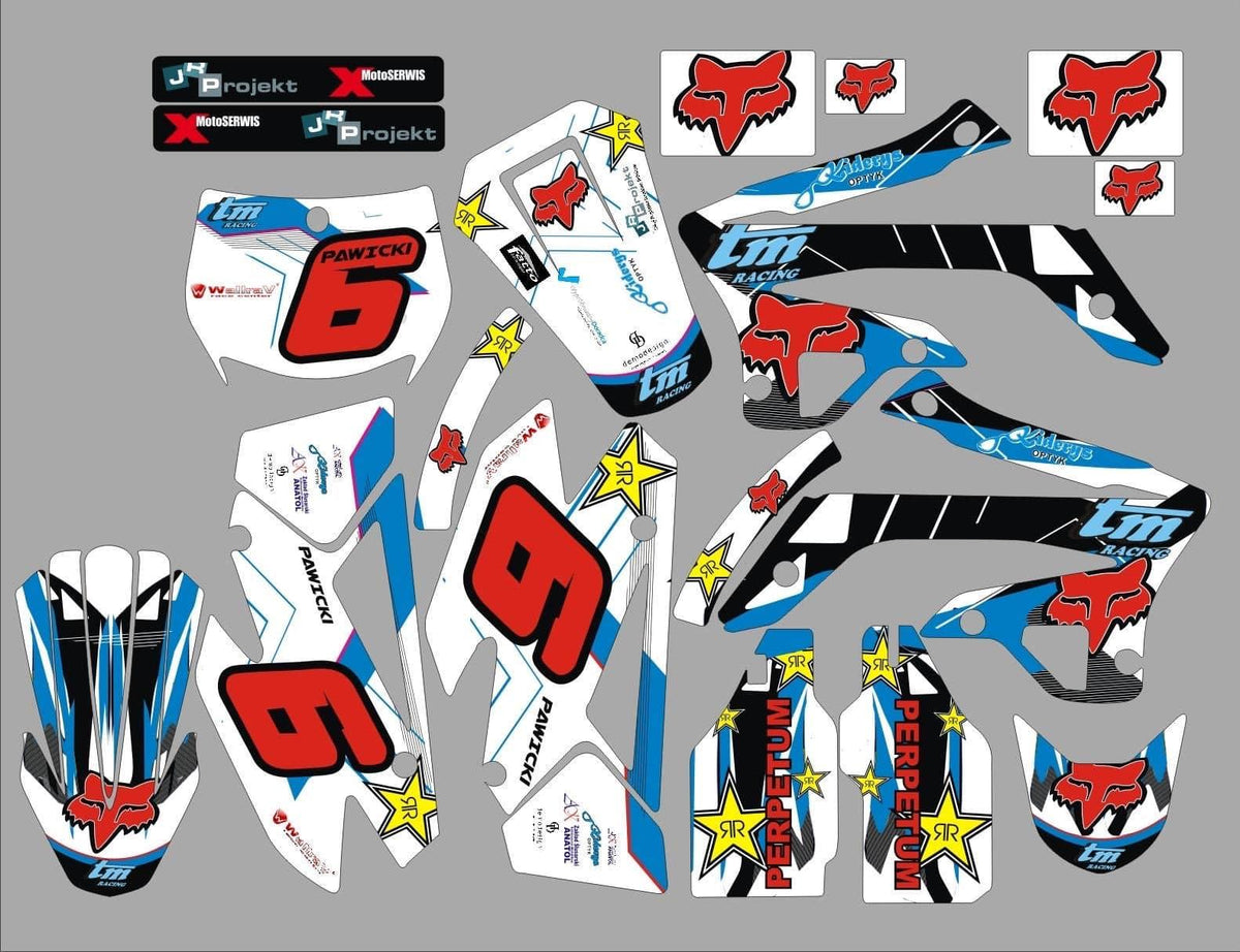 Dekor-Kit TM Racing EN 125-250-300-450 2008-2014 BLAU