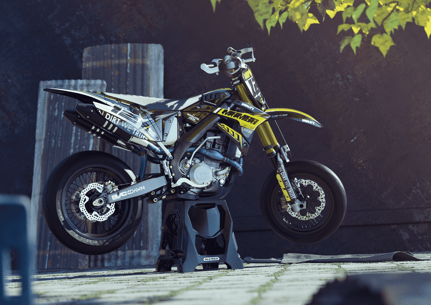 Kit Decorativo TM Racing SMX 450 2015-2021 - YELLOW