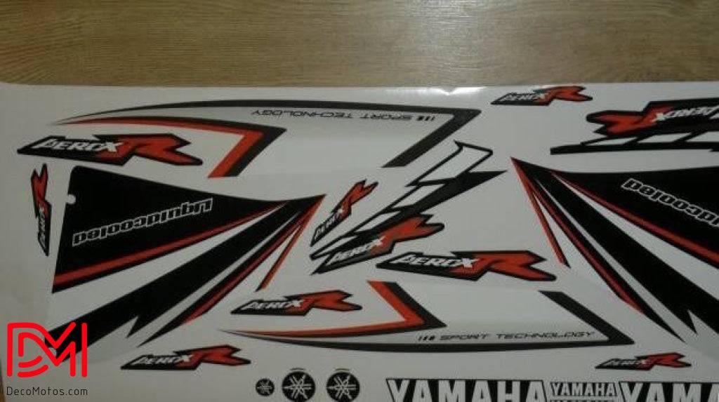 Kit de Decoração PRETO VERMELHO – YAMAHA AEROX R