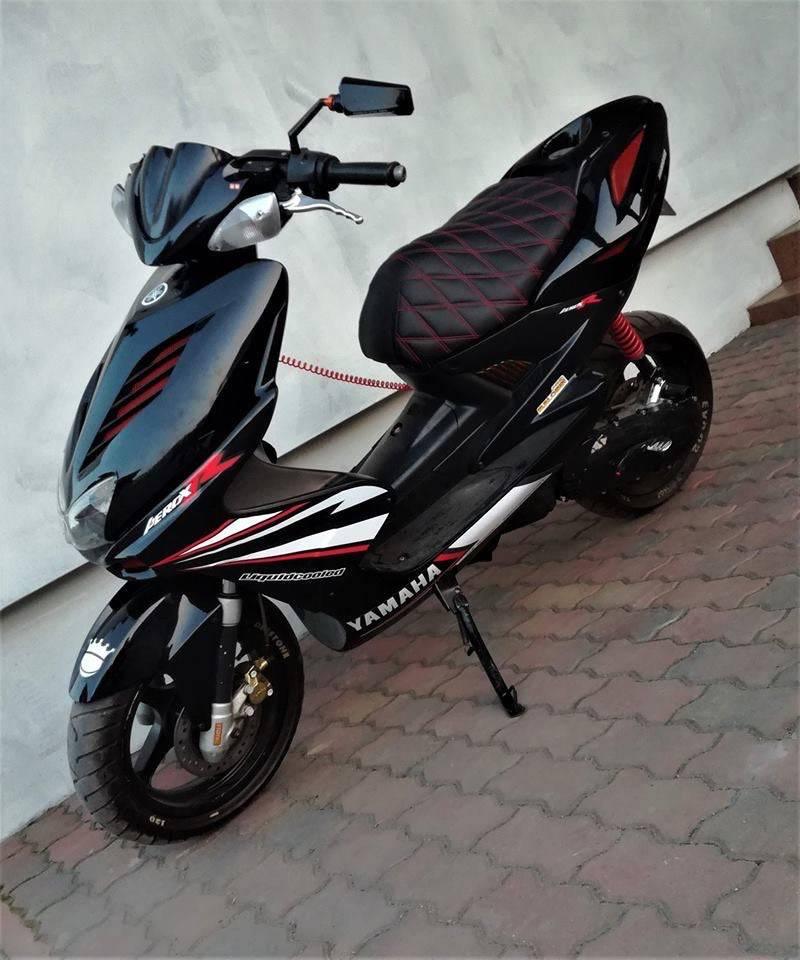 Kit de Decoração PRETO VERMELHO – YAMAHA AEROX R