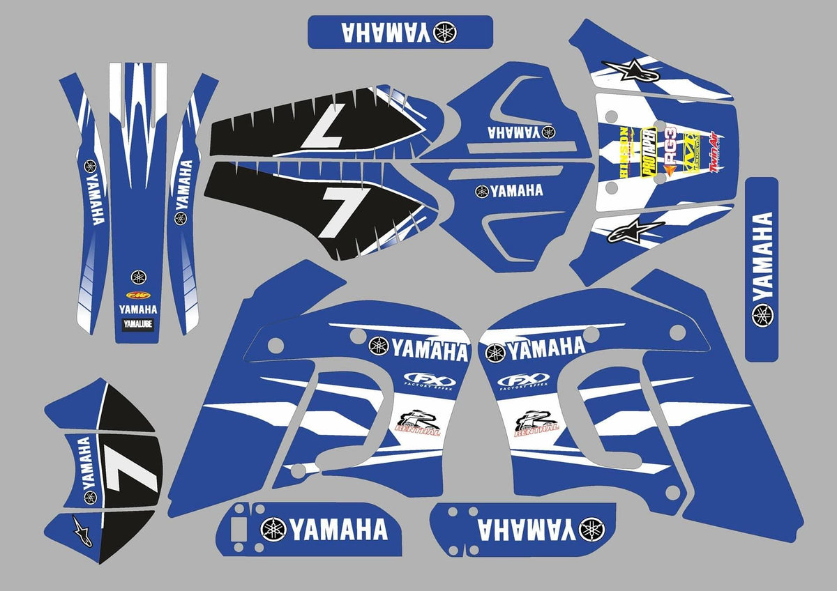 kit gráfico YAMAHA DT 50 ANTES 2002 - AZUL ORIGINAL