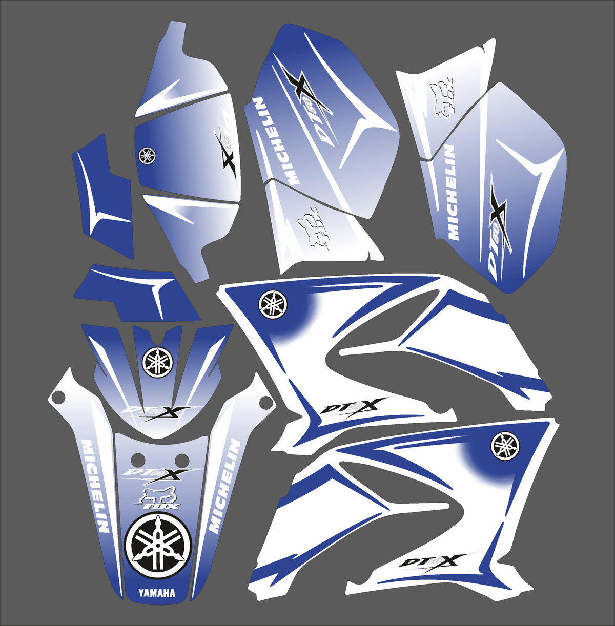 kit gráfico Yamaha DT 50 2003-2020 - ORIGINE INVERT
