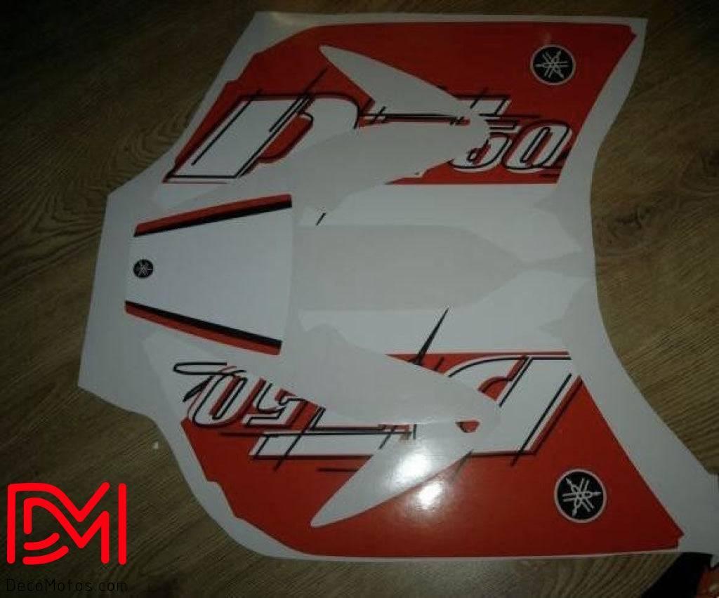 Kit Decoração Yamaha DT 50 2003-2020 - VERMELHO BRANCO