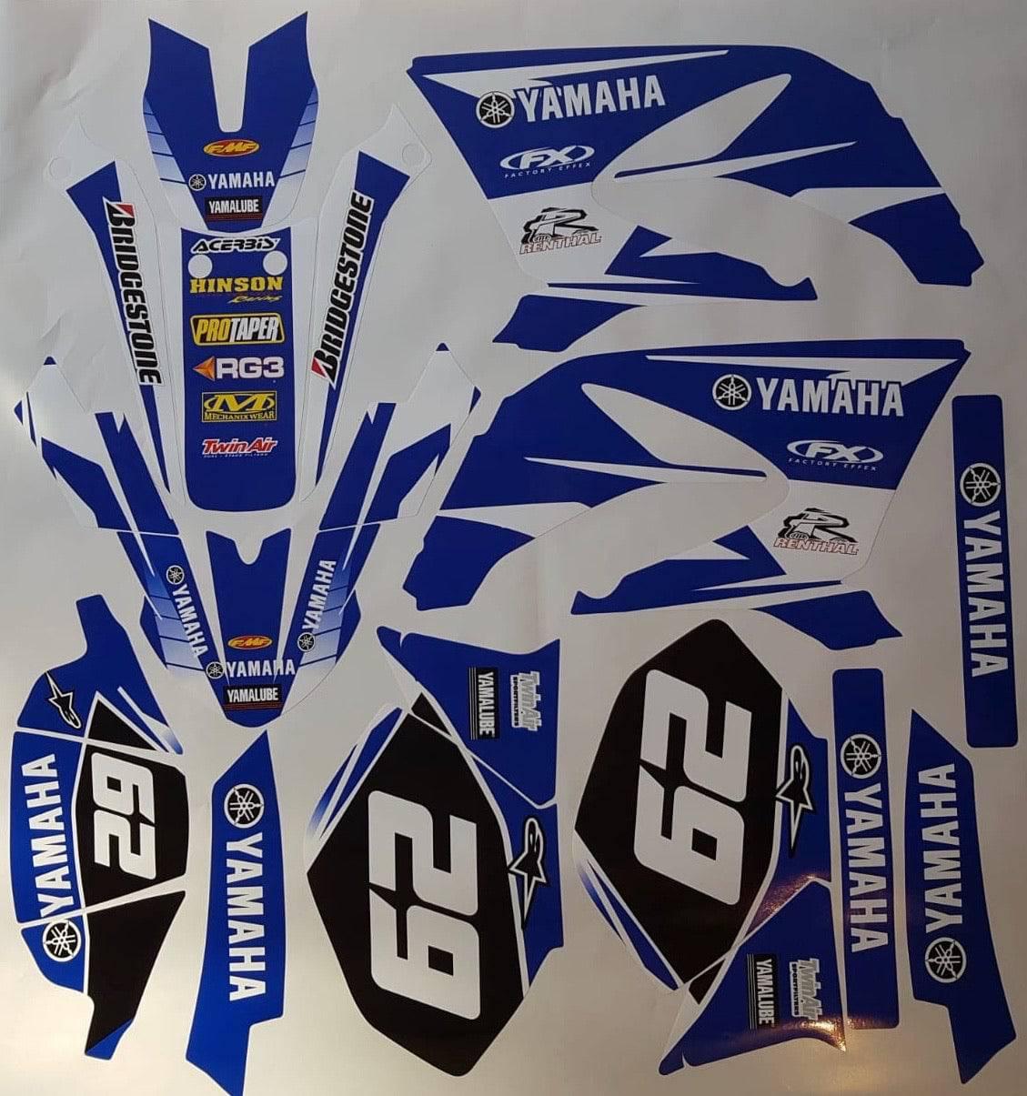 kit gráfico Yamaha DT 50 2003-2020 - RÉPLICA YZ