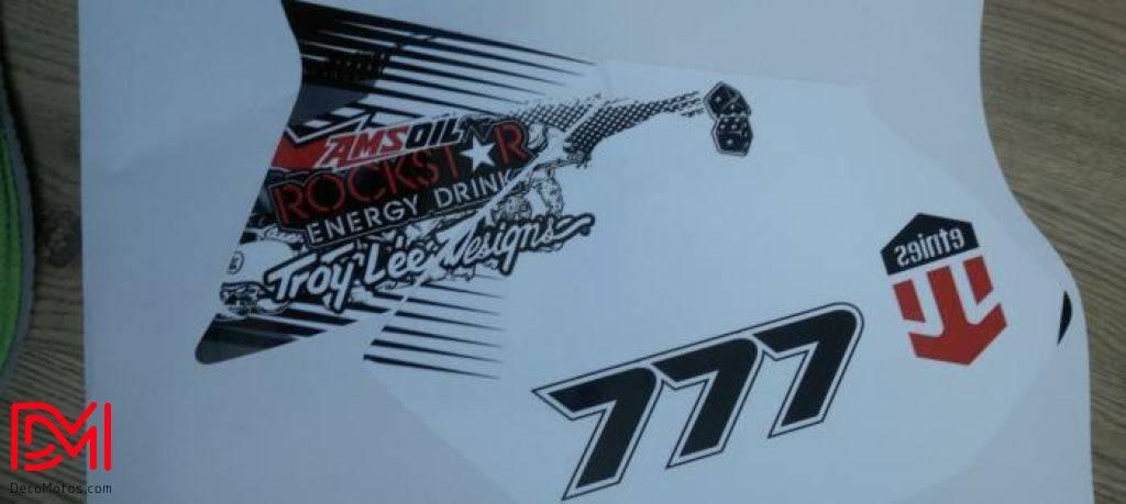 Kit de decoración Yamaha DT 50 2003-2020 - ROJO ROCKSTAR