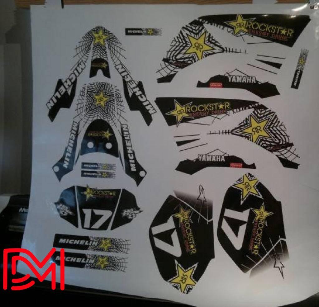 Kit de decoración Yamaha DT 50 2003-2020 - BLANCO ROCKSTAR