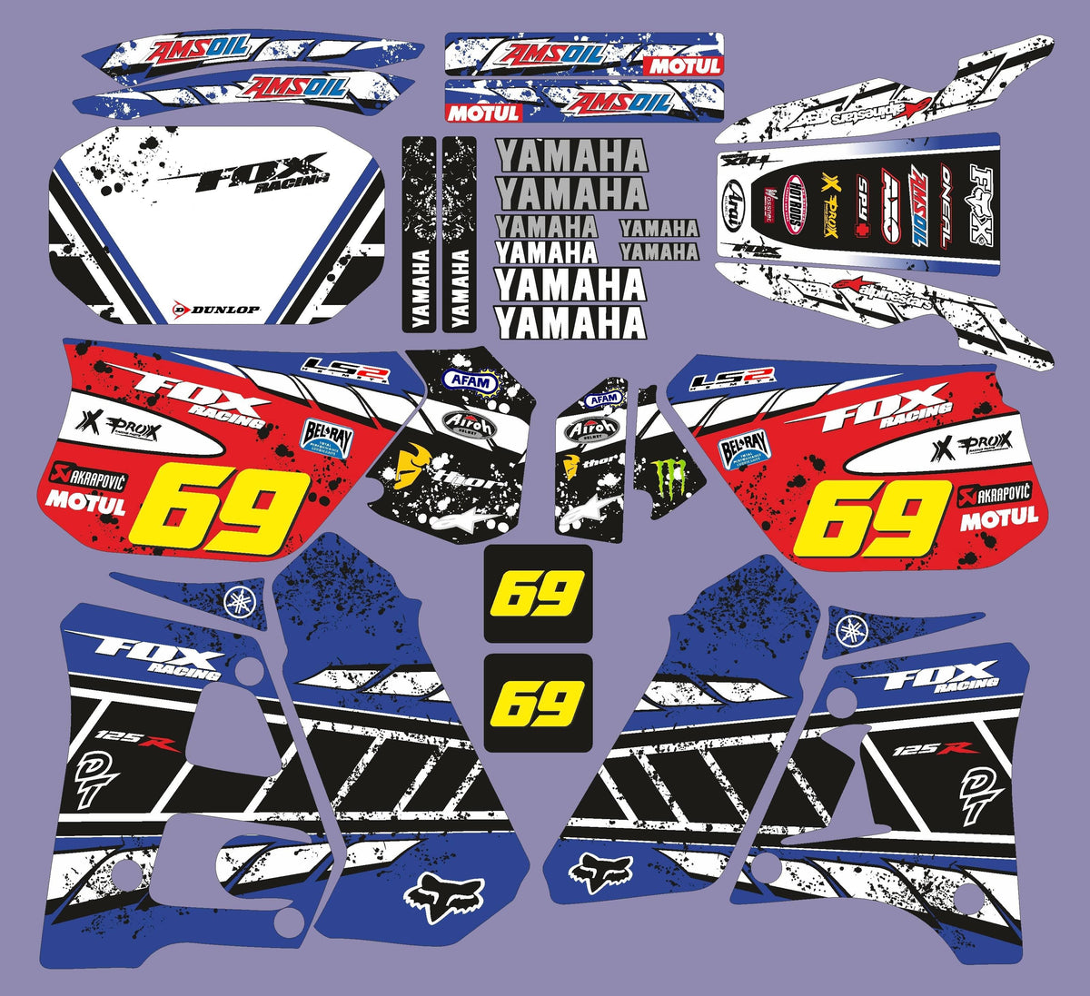 Kit Déco Yamaha DTR 125 1992-2003 FOX