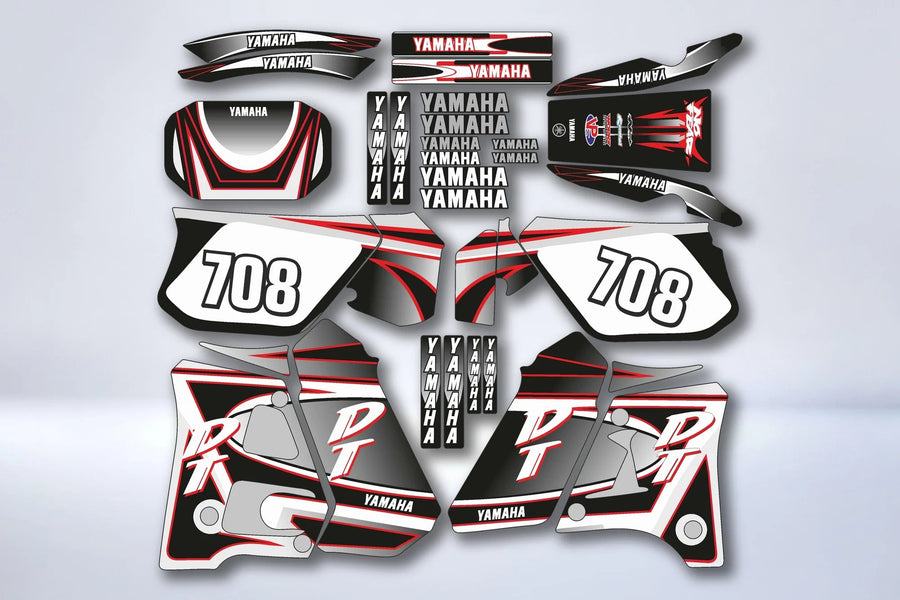 Kit Déco Yamaha DTR 125 1992-2003 - RED LINE