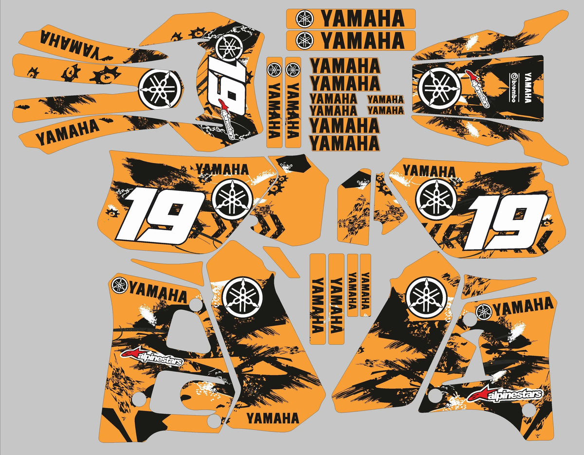 Kit Déco Yamaha DTR 125 1992-2003 MAGIC ORANGE