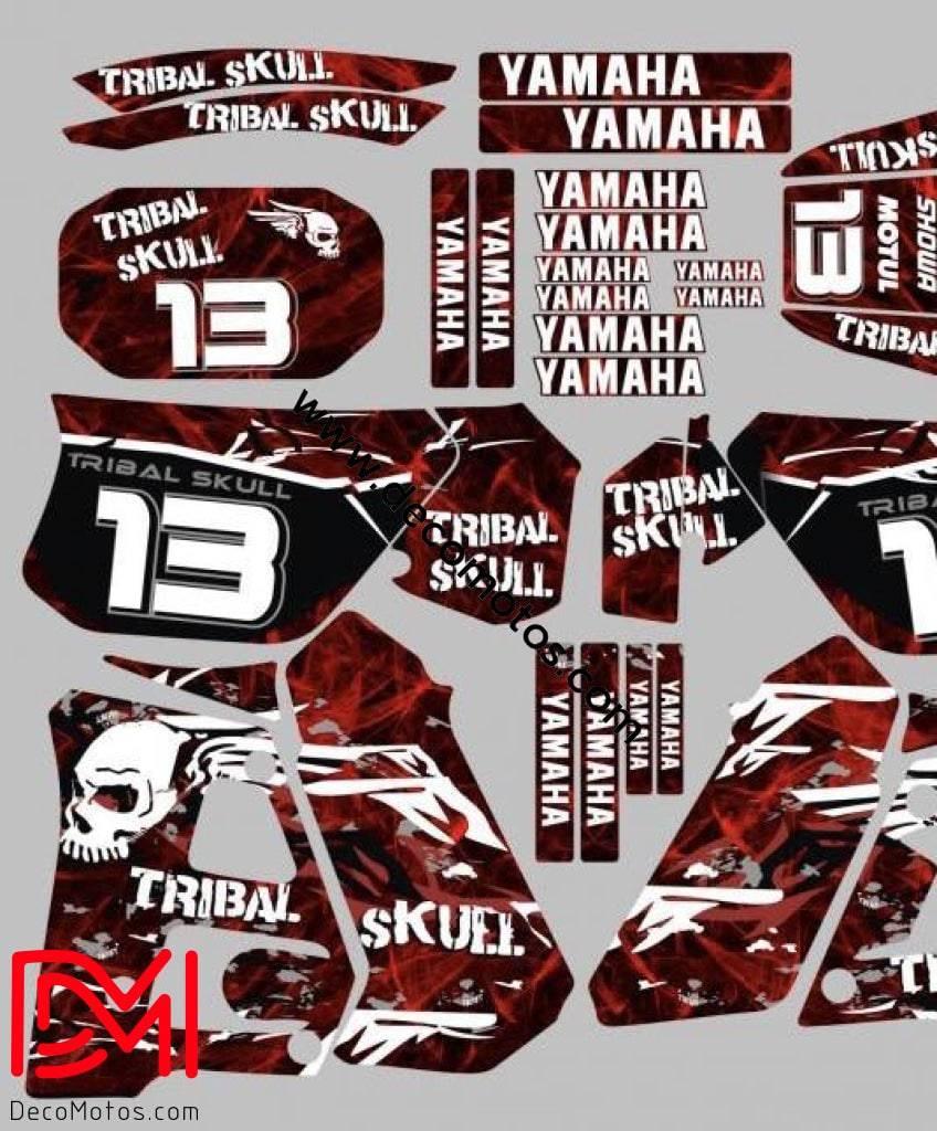 Kit Deco Yamaha DTR 125 1992-2003 TRIBALL SKUNK RED