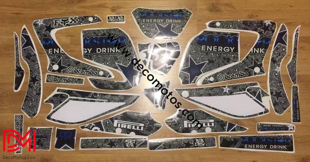 kit grafiche Yamaha DTR DTX 125 2004-2007 BLU ROCKSTAR 2