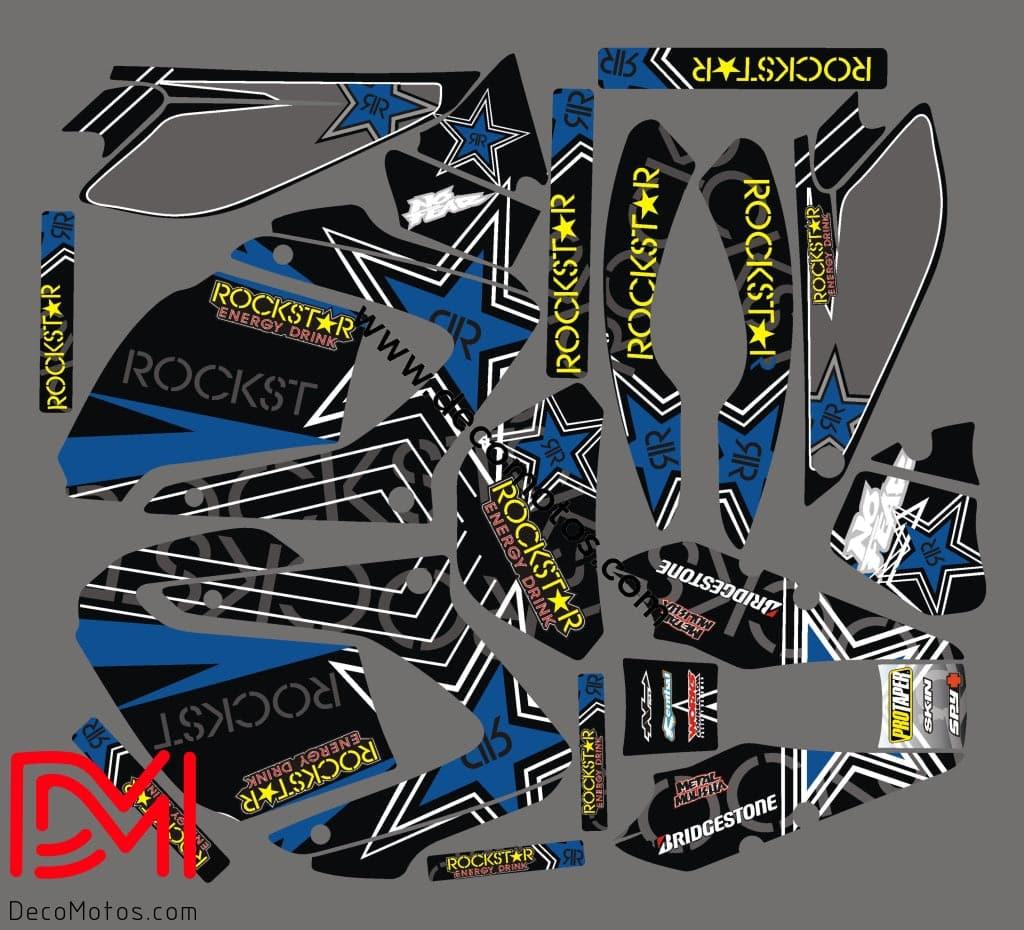 Yamaha DTR DTX 125 2004-2007 Deco Kit - BLUE ROCKSTAR