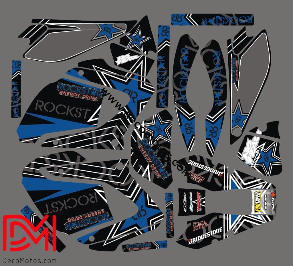 Yamaha DTR DTX 125 2004-2007 Deco Kit - BLUE ROCKSTAR