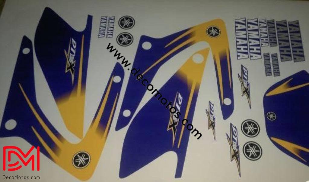 Kit de Decoração Yamaha DTR DTX 125 2004-2007 - AZUL AMARELO