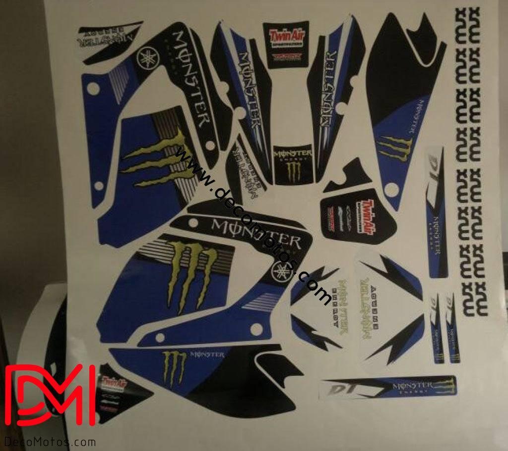 Kit Déco Yamaha DTR DTX 125 2004-2007 - MONSTER BLUE