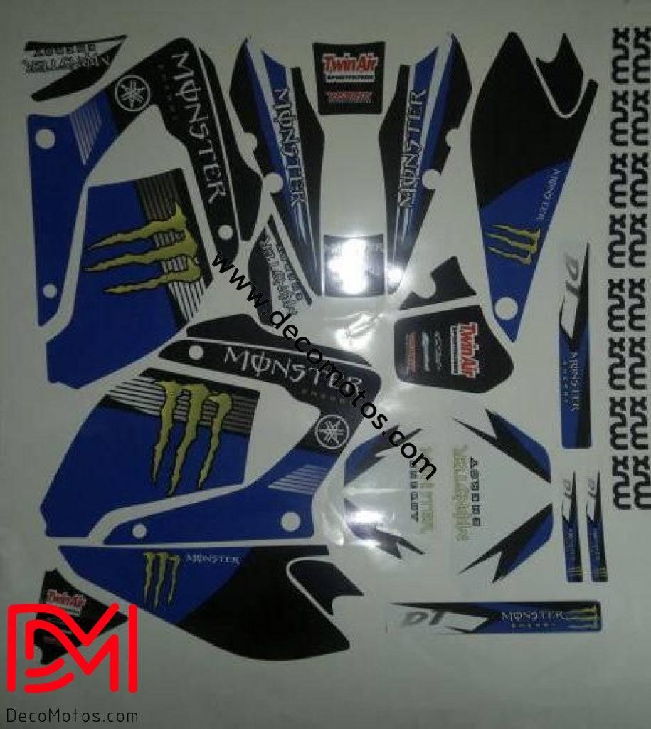 Kit Déco Yamaha DTR DTX 125 2004-2007 - MONSTER BLUE