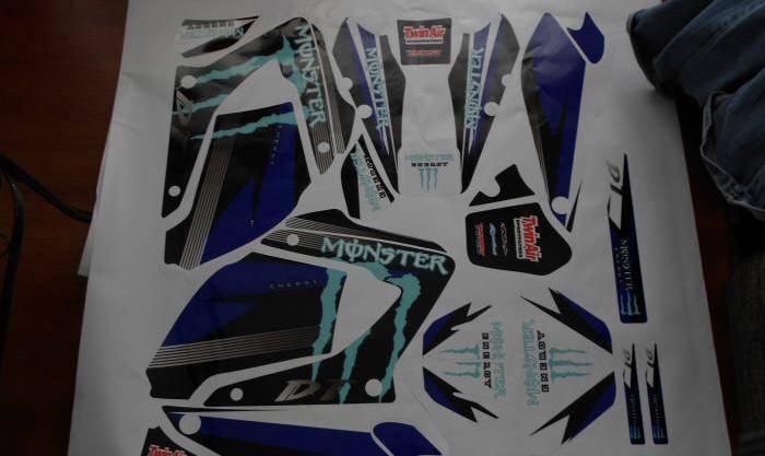 Dekorationskit MONSTER SKY – Yamaha DTR DTX 125 2004-2007