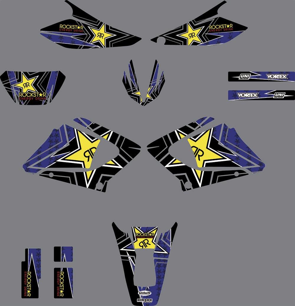 Kit Déco Yamaha DTR DTX 125 2004-2007 ROCKSTAR #3