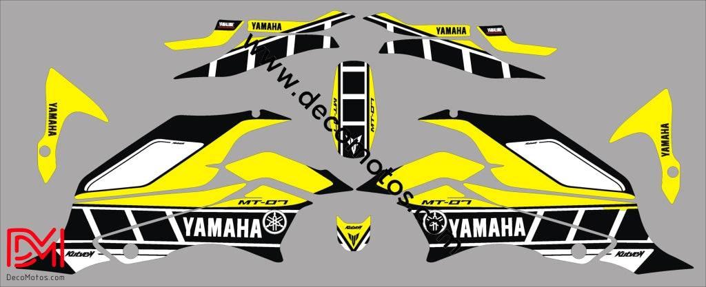 Kit Déco YAMAHA MT 07 - JAUNE