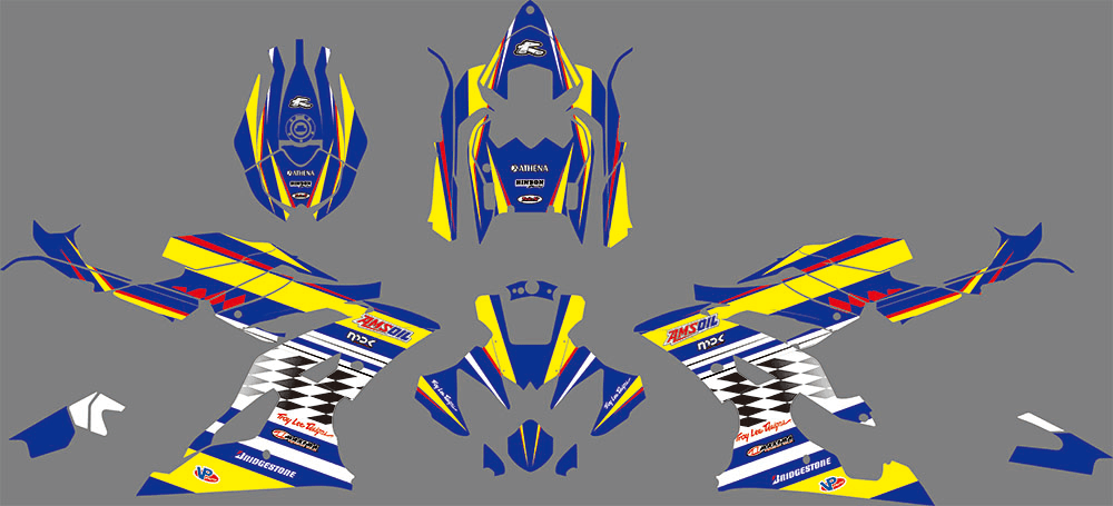 Kit Déco YAMAHA YZF R6 2008-2016 - DAMIER