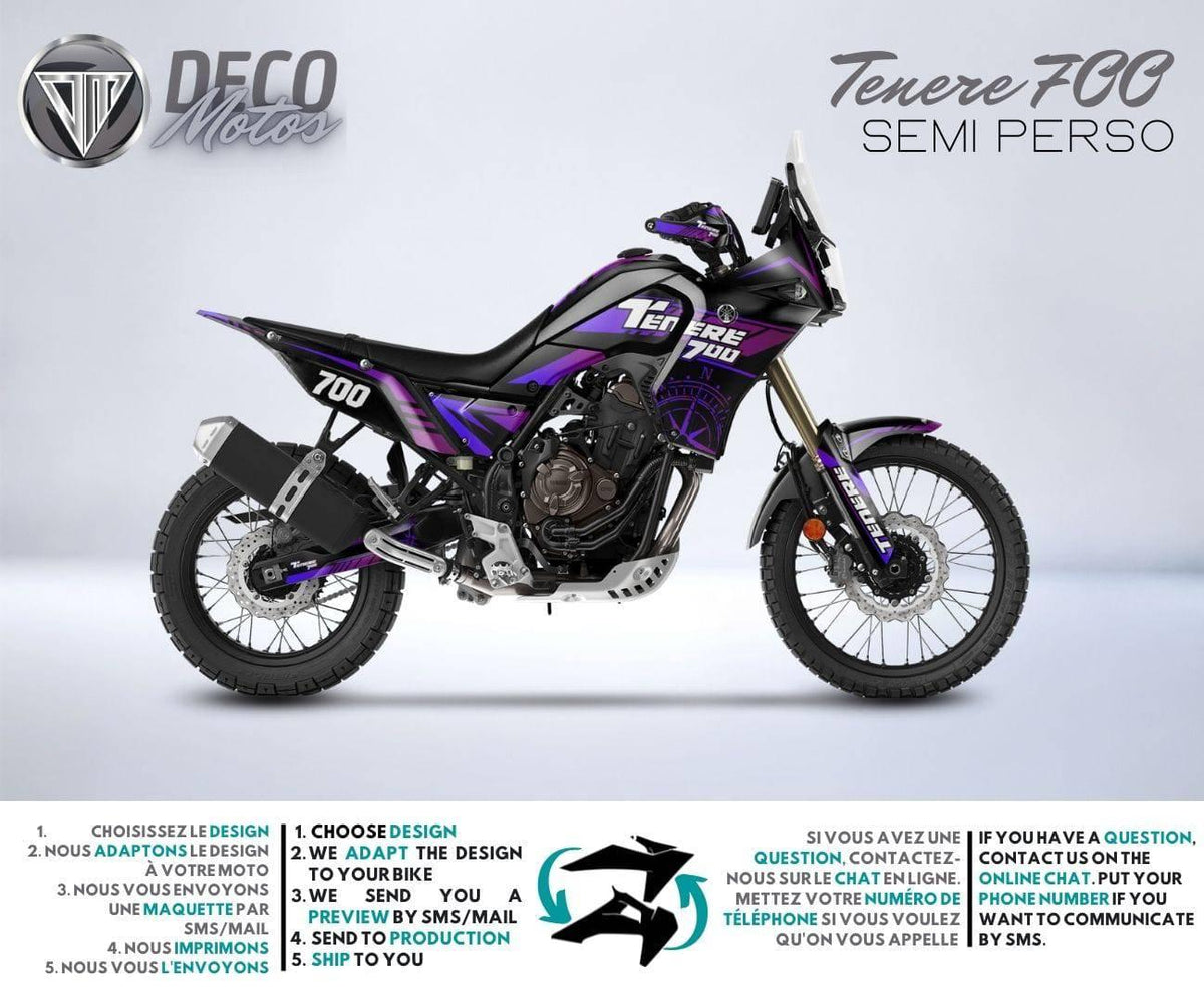 Kit déco YAMAHA 700 TENERE - CLOCK
