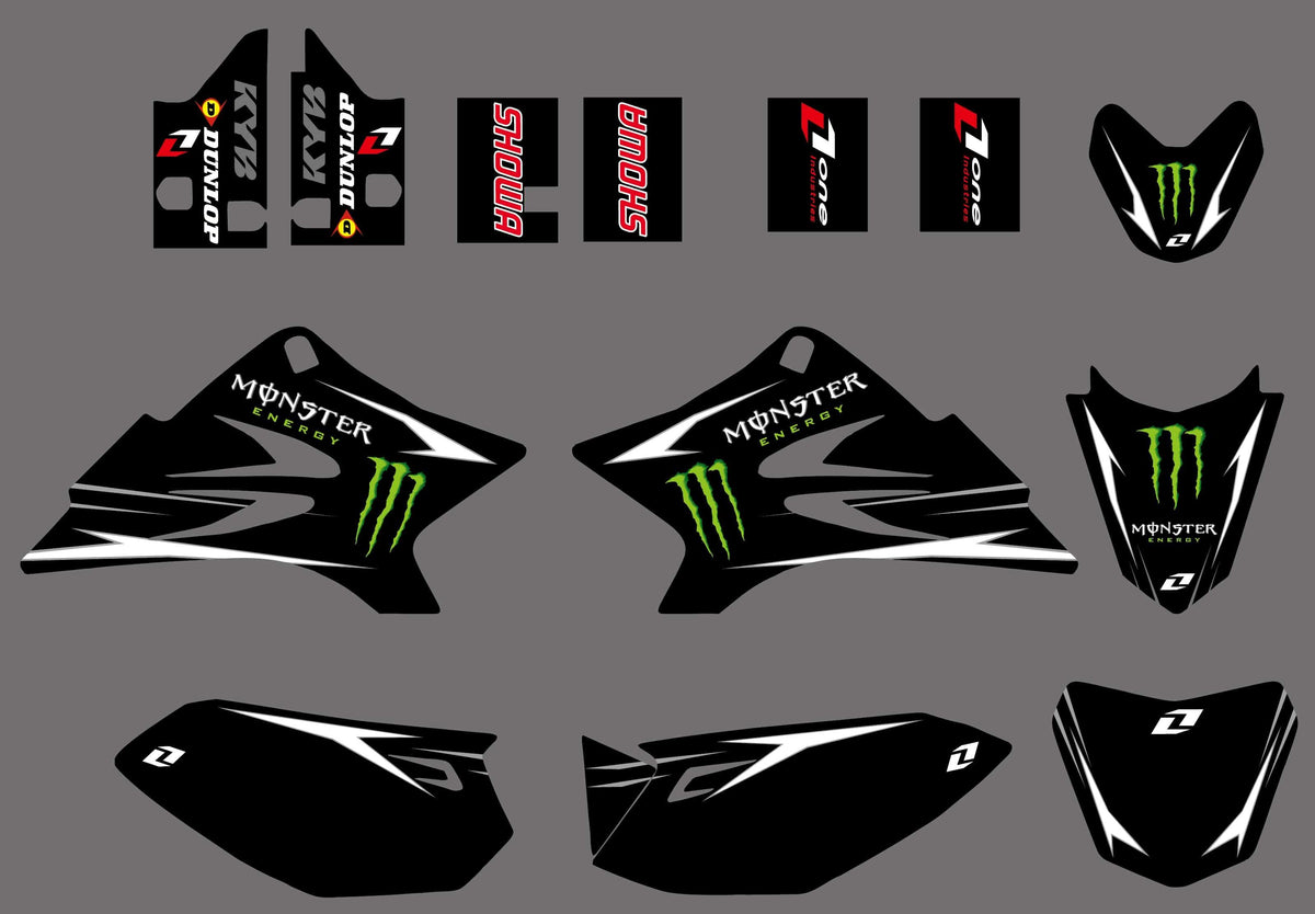 Kit Déco YAMAHA TTR 50 BLACK MONSTER