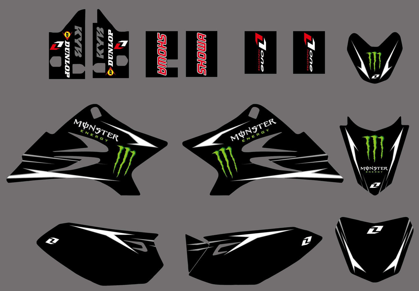 kit grafiche YAMAHA TTR 50 BLACK MONSTER