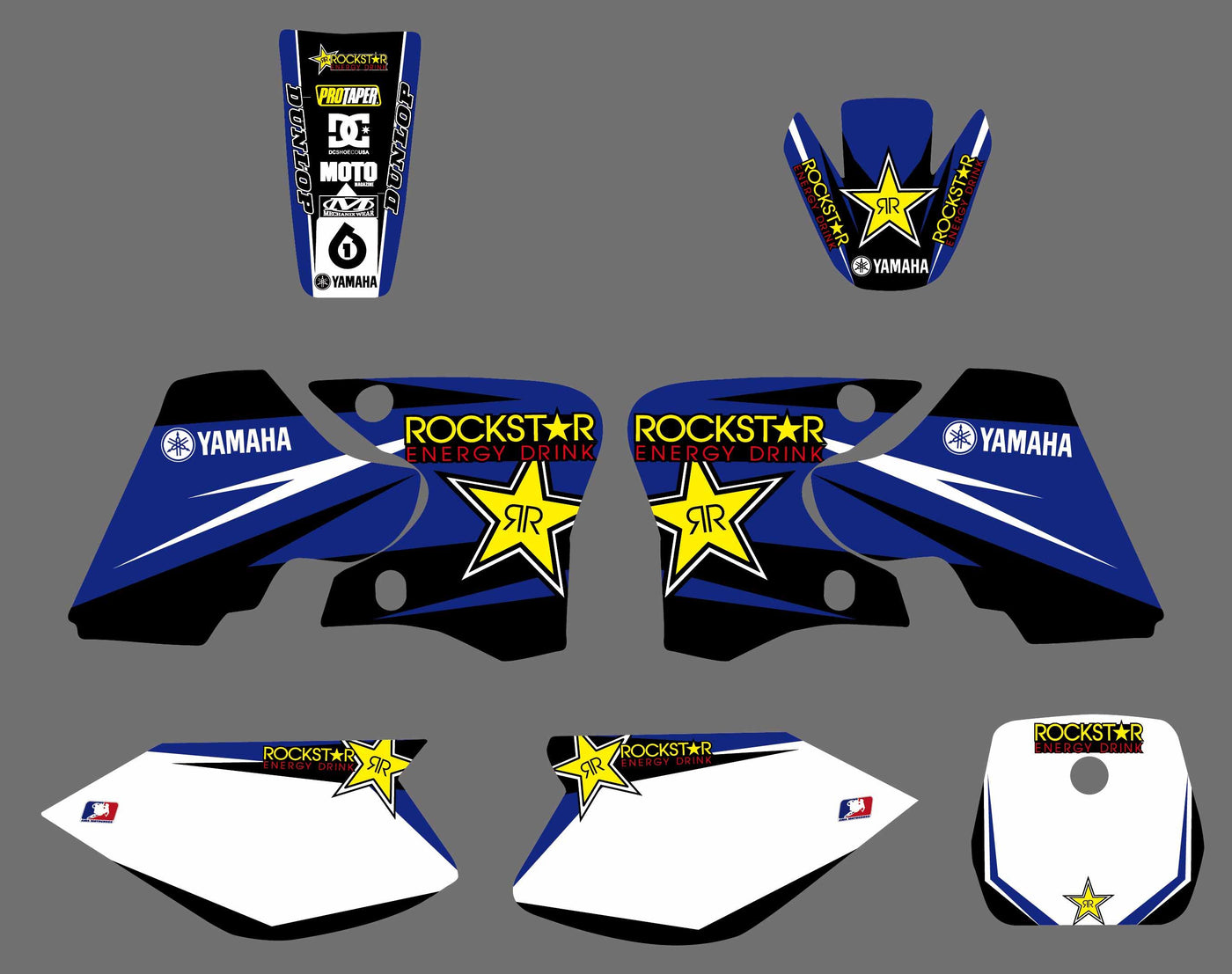 graphics kit YAMAHA TTR 90 ROCKSTAR BLUE