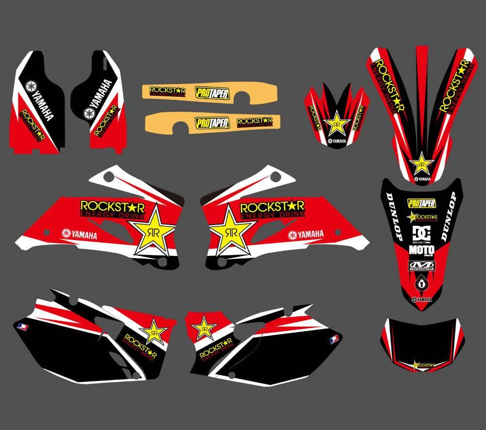 YAMAHA WRF 250-450 2007-2013 ROCKSTAR RED DECORATION KIT