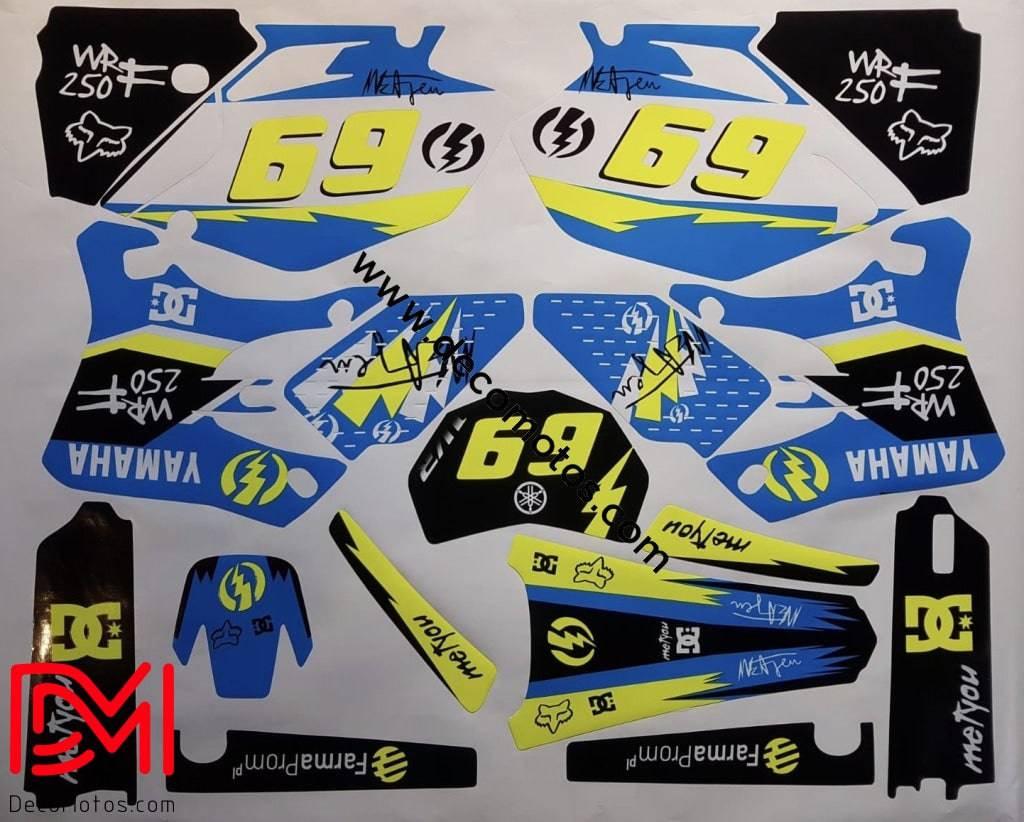 Yamaha WRF WR 250-450 2003-2006 Deco Kit (Non-fluorescent, fluorescent optional)