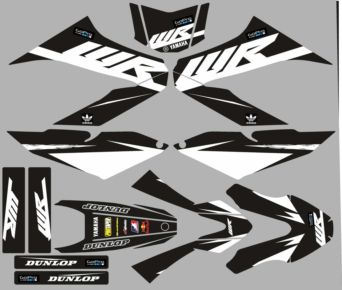 Kit Déco YAMAHA WRR WRX 125 - BLACK FACTORY