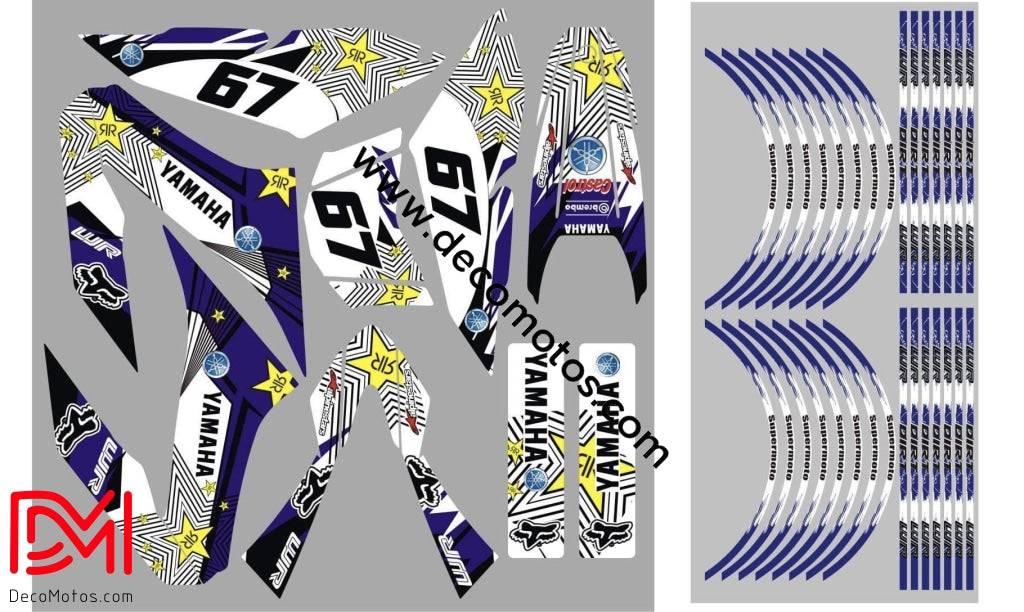 Kit Déco YAMAHA WRR WRX 125 - BLUE YELLOW