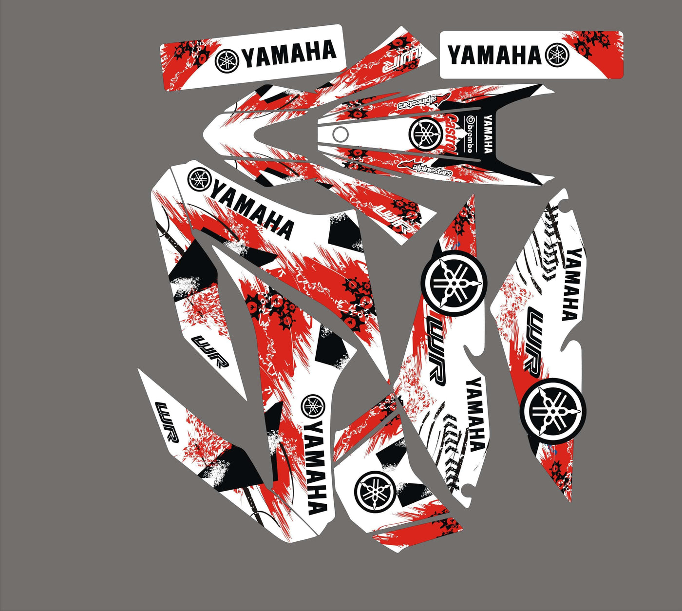 kit grafiche YAMAHA WRR WRX 125 - ROSSO