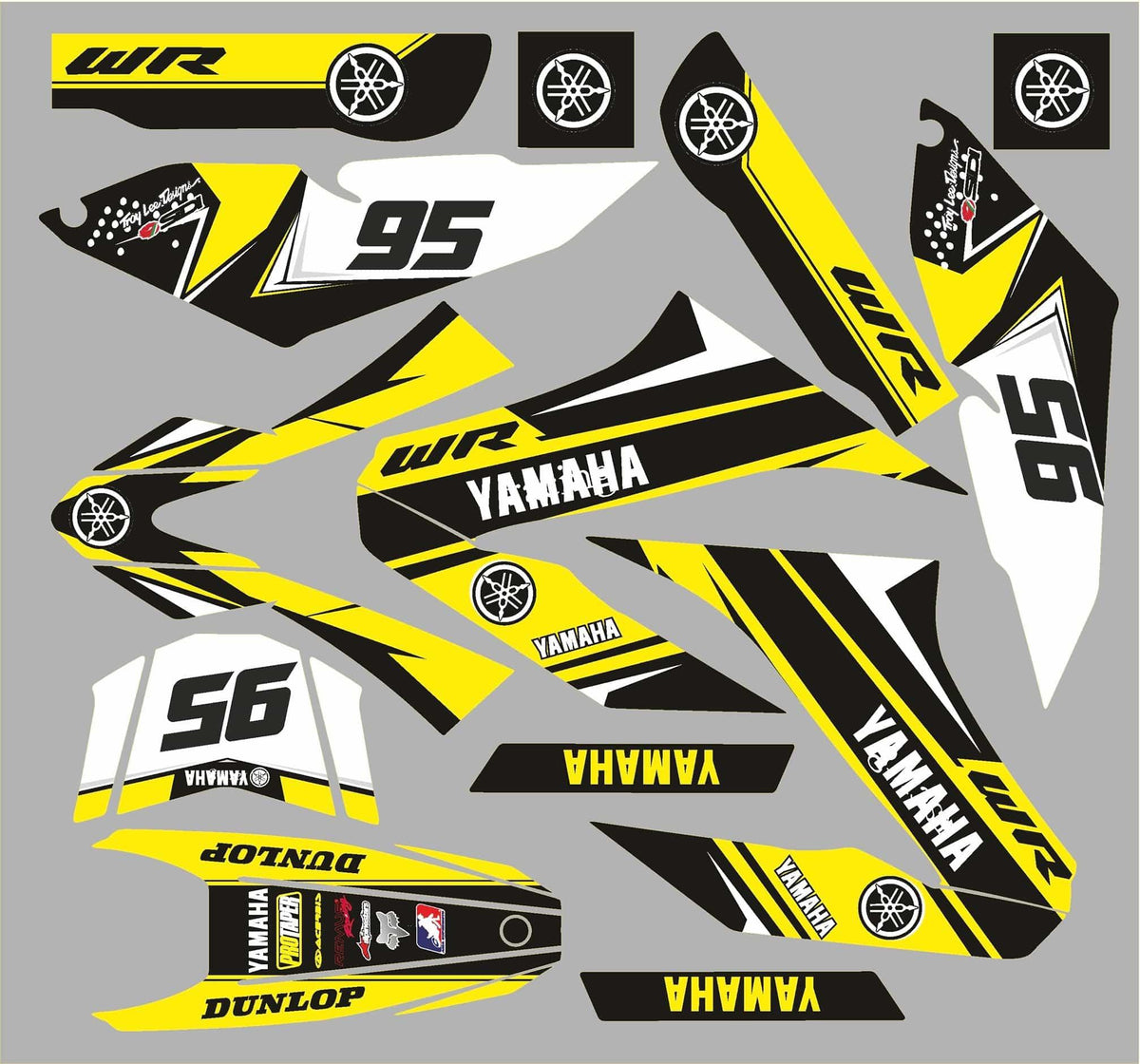 Kit Déco YAMAHA WRR WRX 125 - YELLOW