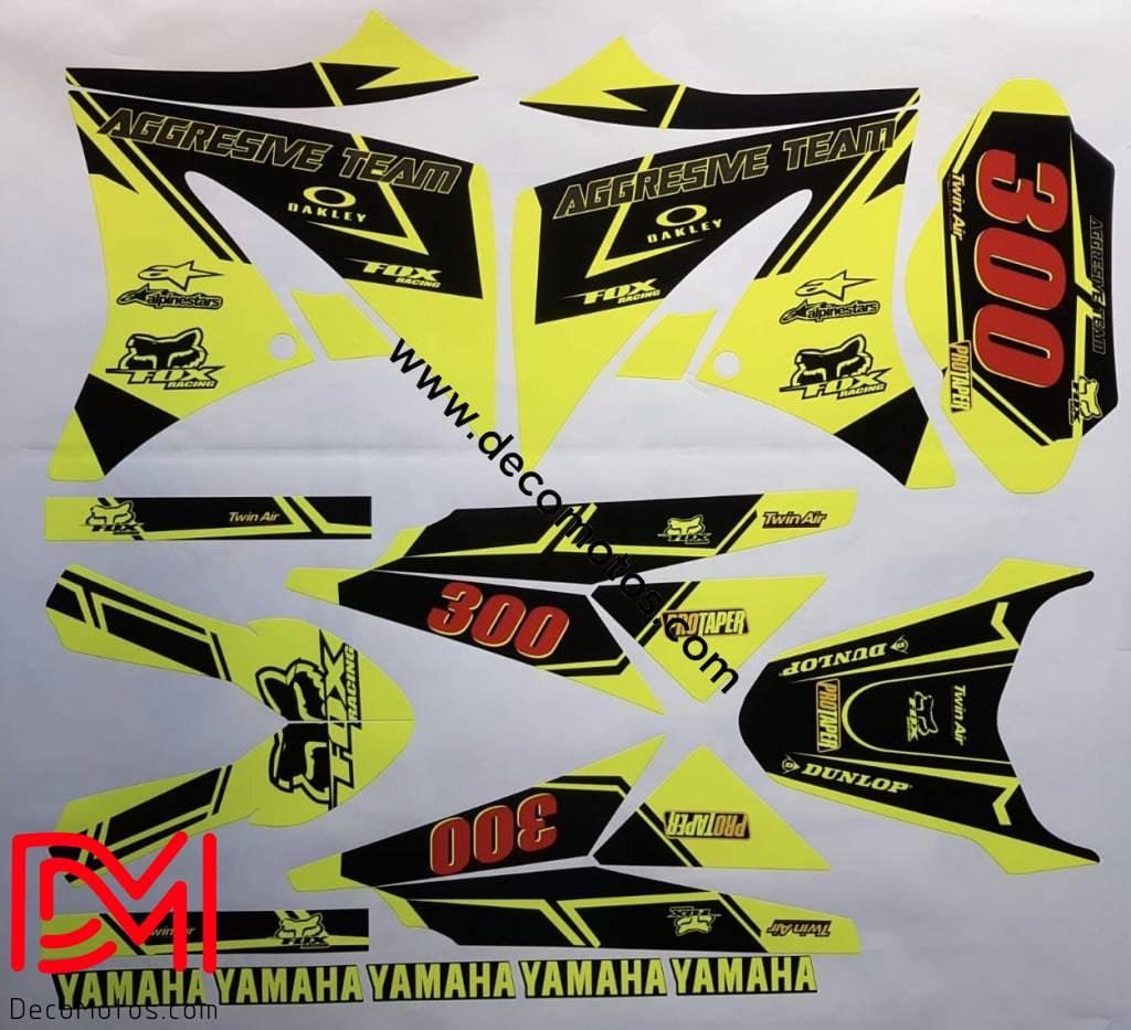 Kit déco YAMAHA XT 125 - FOX (Fluo en option)
