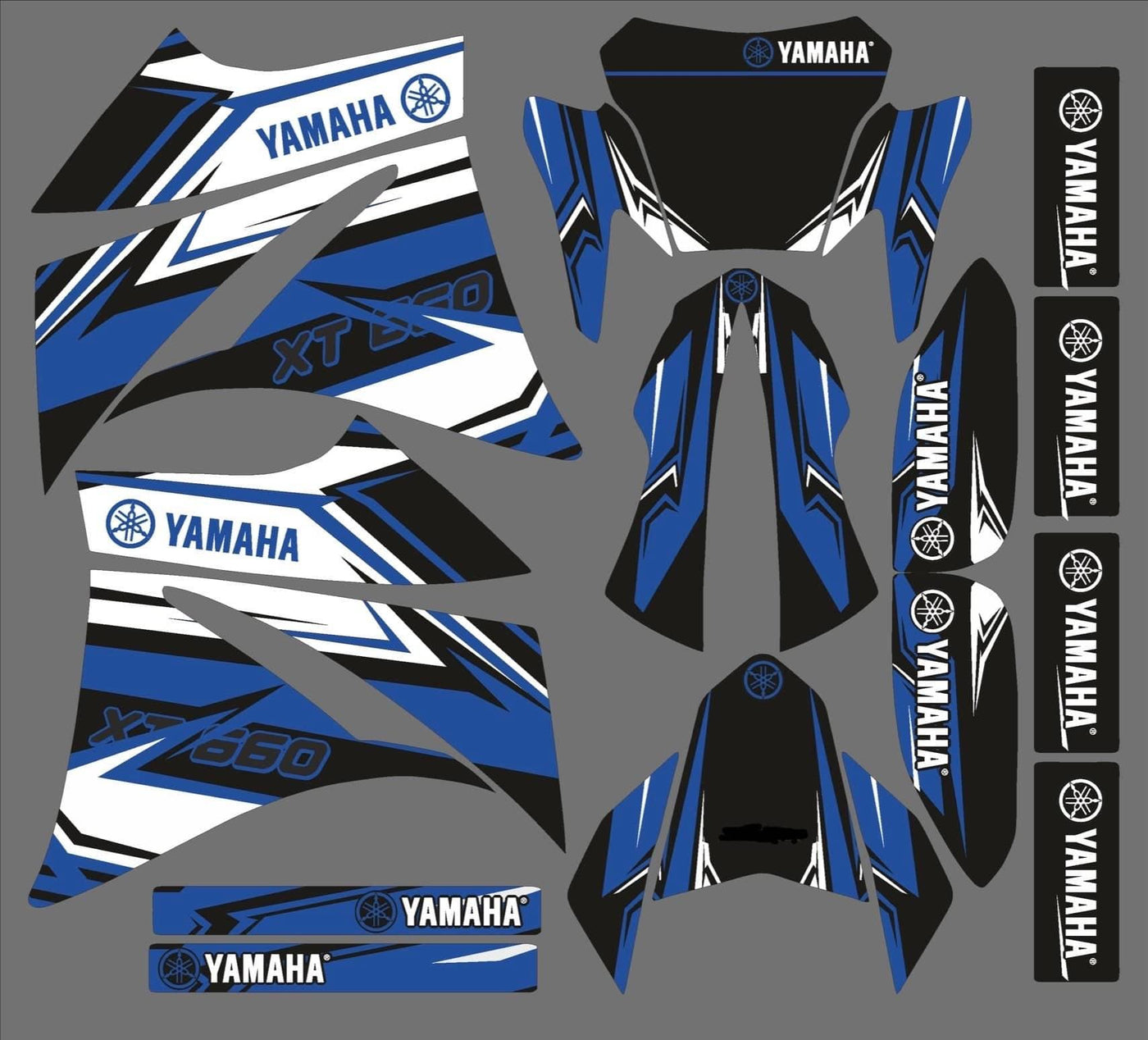 kit grafiche YAMAHA XT 660 PRIMA DEL 2006 - BLU