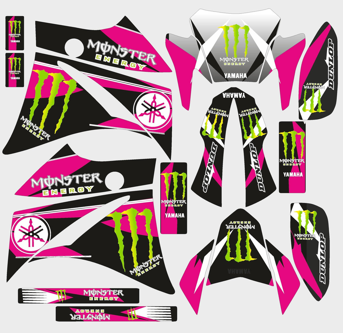 Kit déco PINK MONSTER - Yamaha XT 660 avant 2006