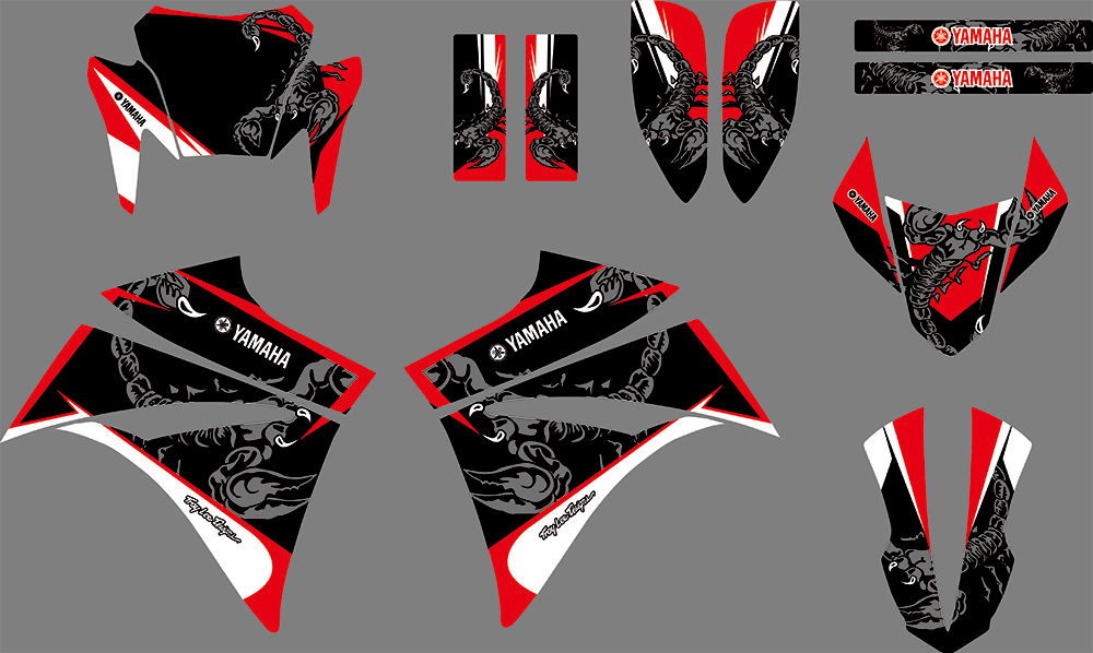 Kit déco YAMAHA XT 660 AVANT 2006 RED SCORPION