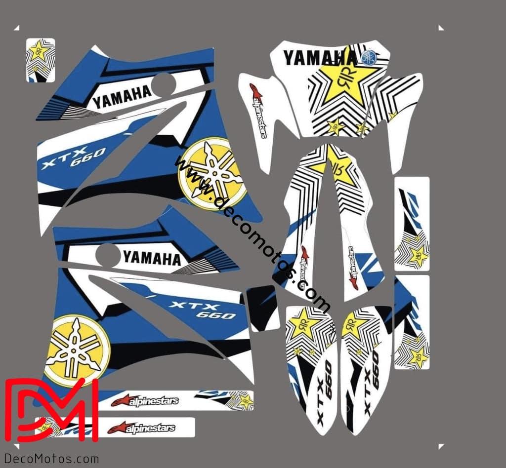 Kit déco YAMAHA XT 660 AVANT 2006 ROCKSTAR