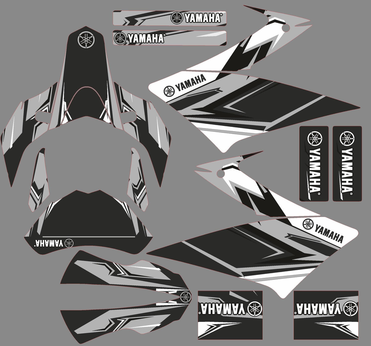 kit grafiche YAMAHA XT 660 X DOPO 2006 GRIGIO