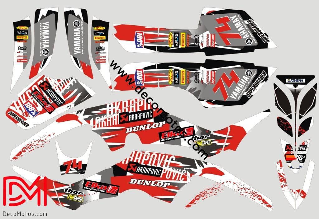 Dekorationssatz Yamaha YFM 350 Raptor - GLADIATOR