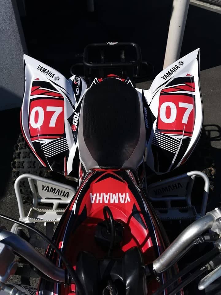 kit gráfico Yamaha YFM 700 RAPTOR 2006-2012 - VERMELHO