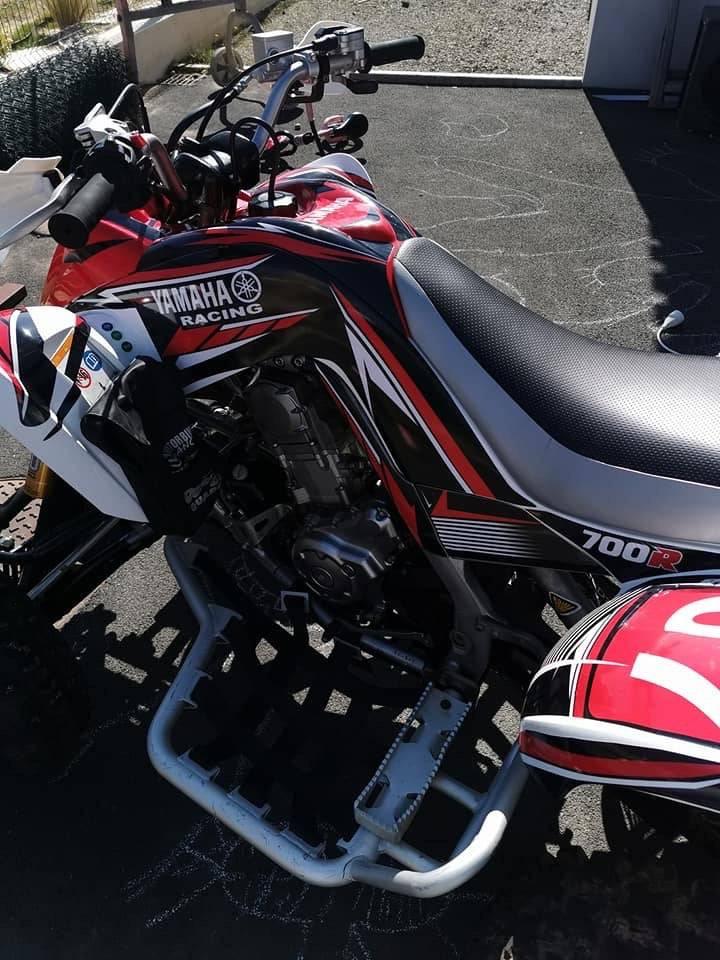 kit gráfico Yamaha YFM 700 RAPTOR 2006-2012 - VERMELHO