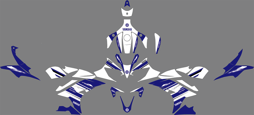 Kit Déco YAMAHA YFZ R15 WHITE