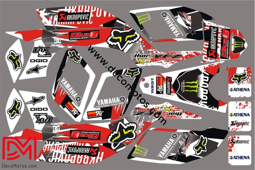 Kit déco Yamaha YFZ 450 R RAPTOR 2004-2008 - FOX