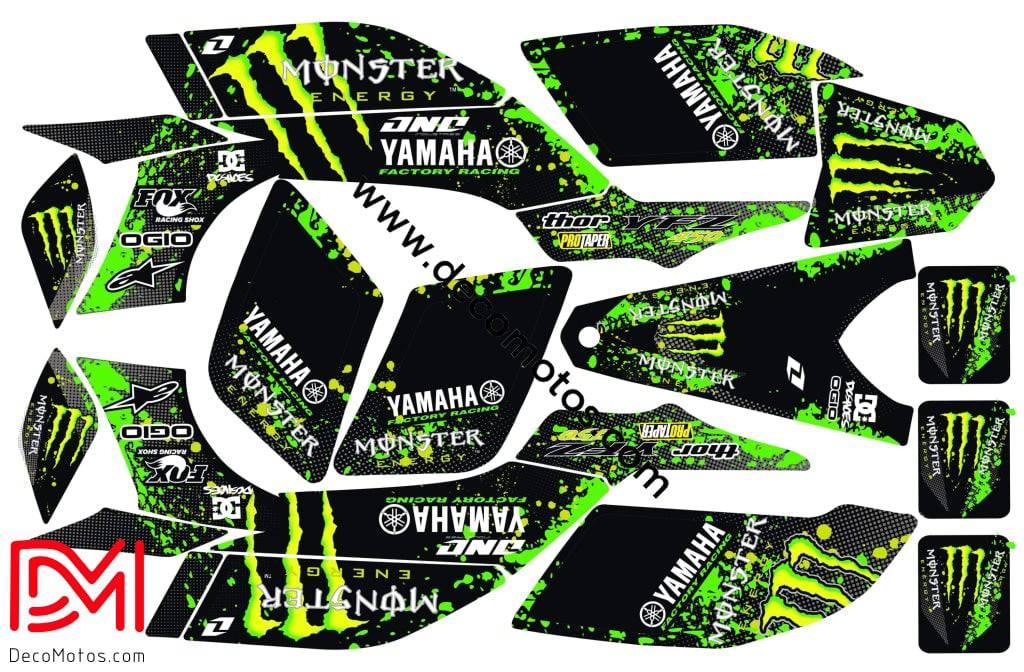 Kit déco Yamaha YFZ 450 R RAPTOR 2004-2008 - MONSTER 2