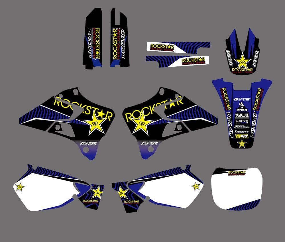 Kit déco YAMAHA YZ 125-250 1996-2001 ROCKSTAR #2