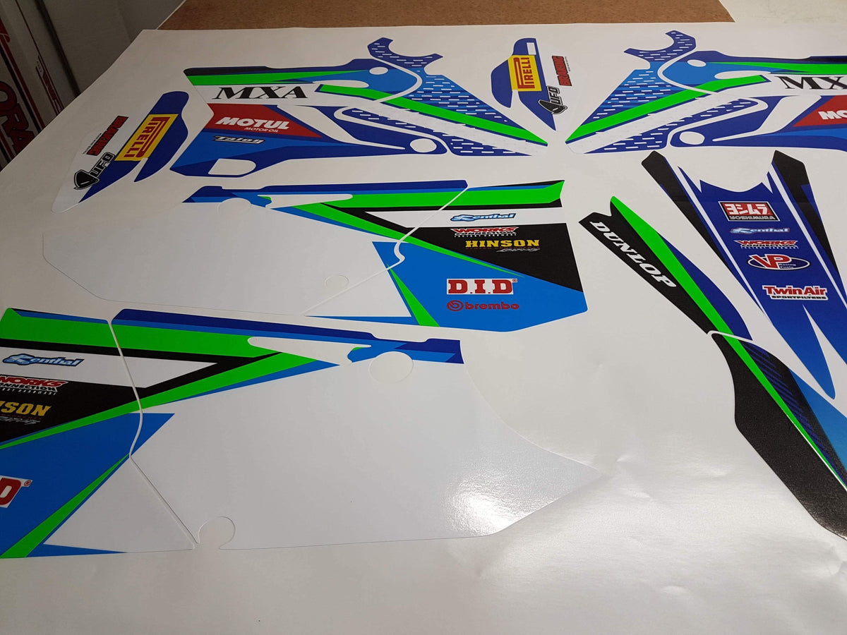 graphics kit YAMAHA YZ 125-250 2015-2021 GREEN FLUO
